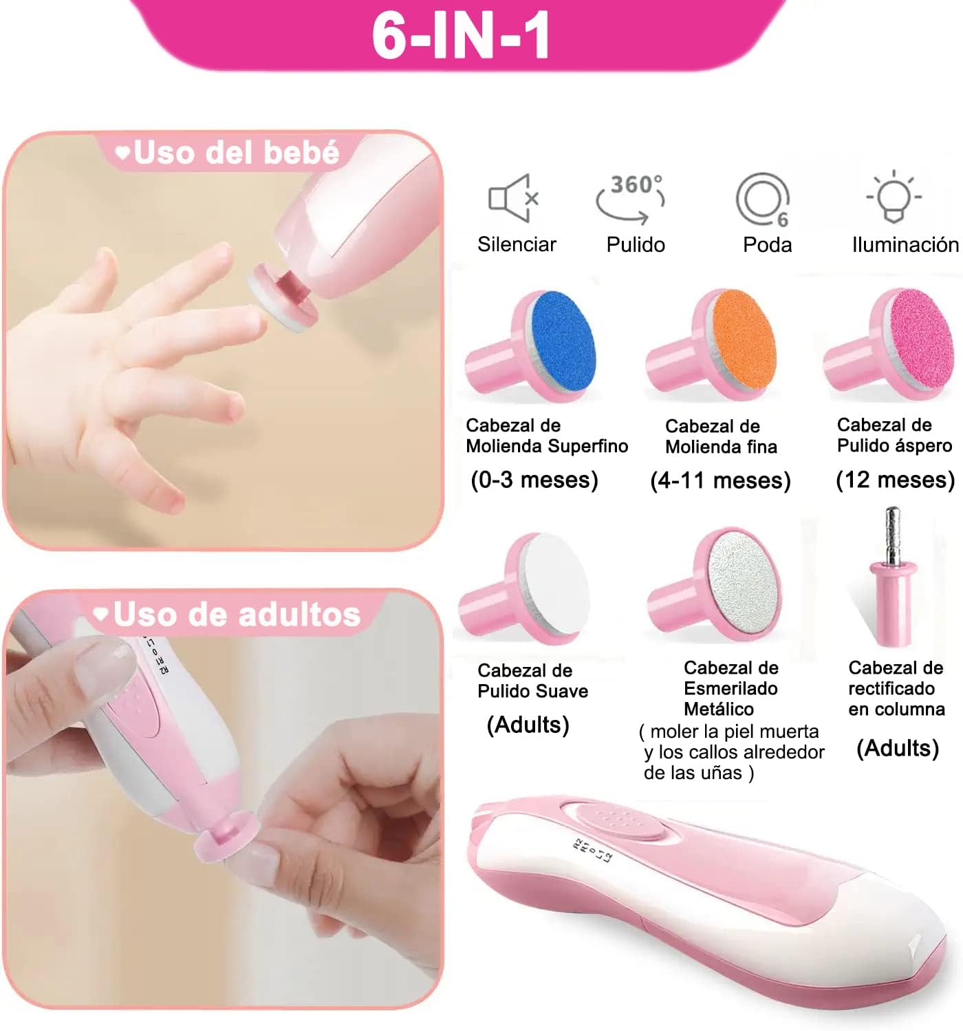 NUEVO Pulidor de Uñas para Bebés