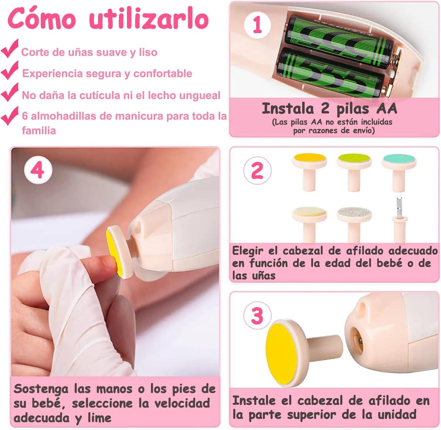 NUEVO Pulidor de Uñas para Bebés