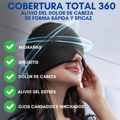 NUEVO Gorro Gel Terapéutico Alivio Migraña y Estrés